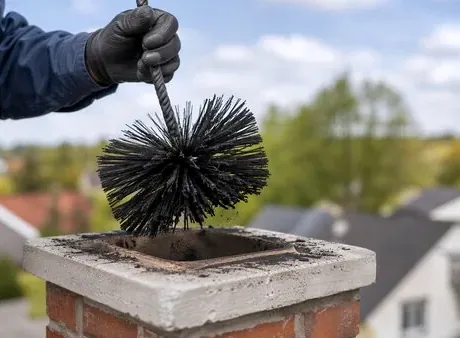 Flue brushing in Hartsdale